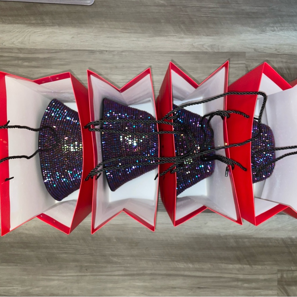 Purple Rhinestone Bucket Hat - Picture 6 of 8